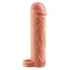 Kép 2/4 - X-TENSION Perfect 2 - heregyűrűs péniszköpeny (19cm) - natúr - 2