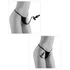 Kép 2/8 - HOOKUP Diamond Plug - csipke alsó anál dildóval (fekete) - 2