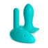 Kép 8/8 - HOOKUP Bow-Tie - akkus, vibrációs bugyi szett (fehér-türkiz) - 8