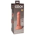 Kép 3/13 - King Cock Elite 6 - tapadótalpas, élethű vibrátor (15cm) - sötét natúr - 2