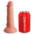 Kép 7/13 - King Cock Elite 6 - tapadótalpas, élethű vibrátor (15cm) - sötét natúr - 4