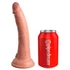 Kép 4/7 - King Cock Elite 7 - tapadótalpas, rádiós, élethű vibrátor (18cm) - natúr - 4