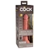 Kép 1/7 - King Cock Elite 7 - tapadótalpas, rádiós, élethű vibrátor (18cm) - natúr