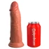 Kép 4/7 - King Cock Elite 8 - tapadótalpas, élethű vibrátor (20cm) - stötét natúr - 4