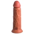 Kép 5/7 - King Cock Elite 8 - tapadótalpas, élethű vibrátor (20cm) - stötét natúr - 5