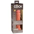 Kép 1/7 - King Cock Elite 8 - tapadótalpas, élethű vibrátor (20cm) - stötét natúr