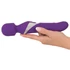 Kép 13/21 - Javida Wand & Pearl - 2in1 masszírozó vibrátor (lila) - 7