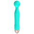 Kép 3/8 - Cuties Mini Wand - akkus, vízálló, masszírozó vibrátor (zöld) - 3
