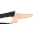Kép 3/21 - You2Toys Strap-on - akkus, üreges, felcsatolható vibrátor (natúr) - 2