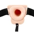 Kép 9/21 - You2Toys Strap-on - akkus, üreges, felcsatolható vibrátor (natúr) - 5