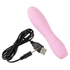 Kép 13/15 - Cuties Mini 3 - akkus, vízálló, bordás vibrátor (pink) - 7