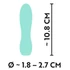 Kép 15/15 - Cuties Mini 3 - akkus, vízálló, geometrikus vibrátor (zöld) - 8