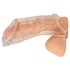 Kép 15/17 - You2Toys Piss Play Sleeve - péniszfeltét kivezető csővel (áttetsző) - 8