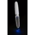 Kép 5/11 - You2toys Liaison - akkus, szilikon-üveg LED rúdvibrátor (áttetsző-fehér) - 5