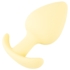 Kép 5/8 - Cuties Mini Butt Plug - szilikon anál dildó - sárga (3,1cm) - 5