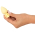 Kép 7/8 - Cuties Mini Butt Plug - szilikon anál dildó - sárga (3,1cm) - 7