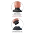 Kép 7/13 - King Cock 9 hajlítható, tapadótalpas vibrátor (23 cm) - natúr - 4