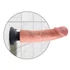 Kép 9/13 - King Cock 9 hajlítható, tapadótalpas vibrátor (23 cm) - natúr - 5