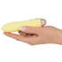 Kép 5/11 - Cuties Mini Yellow - akkus, szilikon rúdvibrátor (sárga) - 3