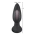 Kép 11/15 - Black Velvet - akkus, rádiós, pulzáló anál vibrátor (fekete) - 6