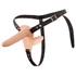 Kép 2/10 - You2Toys - Strap-On - akkus, felcsatolható dupla vibrátor (natúr) - 2