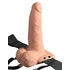 Kép 3/15 - Fetish Strap-On 6 - rádiós, akkus, felcsatolható, üreges vibrátor (natúr) - 2