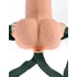 Kép 11/15 - Fetish Strap-On 6 - rádiós, akkus, felcsatolható, üreges vibrátor (natúr) - 6