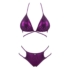Kép 5/7 - Obsessive Balitta - fényes, nyakpántos bikini (lila) - 5