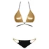 Kép 9/13 - Obsessive Goldivia - fényes, nyakpántos bikini (arany-fekete) - 5