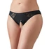 Kép 7/9 - Cottelli Plus Size - csipkés, nyitott alsó (fekete) - 4