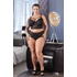 Kép 6/6 - Cottelli Plus Size - pántos-csipkés női alsó (fekete) - 6