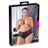 Kép 1/6 - Cottelli Plus Size - pántos-csipkés női alsó (fekete)