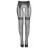 Kép 5/6 - Cottelli Legwear - combfix hatású, nyitott necc harisnya - fekete (S-L) - 5