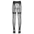Kép 6/6 - Cottelli Legwear - combfix hatású, nyitott necc harisnya - fekete (S-L) - 6