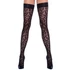 Kép 1/6 - Cottelli Legwear - párducmintás combfix (fekete)