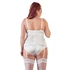 Kép 4/7 - Cottelli Plus Size - hímzett, csipkés felső (fehér) - 4