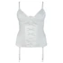 Kép 5/7 - Cottelli Plus Size - hímzett, csipkés felső (fehér) - 5