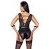 Kép 4/7 - Cottelli Bondage - csipkés, nyakpántos body (fekete) - 4