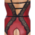 Kép 9/13 - Abierta Fina - nyitott body harisnyatartóval (fekete-vörös) - 5