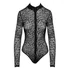 Kép 13/15 - Noir - Leopárdmintás áttetsző body (fekete) - 7