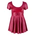 Kép 9/11 - Cottelli Plus Size - A-vonalú miniruha (bordó) - 5