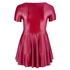 Kép 11/11 - Cottelli Plus Size - A-vonalú miniruha (bordó) - 6