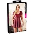 Kép 1/6 - Cottelli Plus Size - A-vonalú miniruha (bordó)
