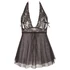 Kép 9/11 - Cottelli Plus Size - csipkés lenge babydoll (fekete) - 5