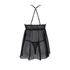 Kép 5/5 - Passion Eco Kerria - csipkés babydoll és tanga (fekete) - 5