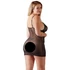 Kép 5/13 - Cottelli Plus Size - csipkebetétes áttetsző negiligé (fekete) - 3