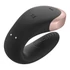 Kép 3/13 - Satisfyer Double Love - okos, akkus, vízálló, rádiós párvibrátor (fekete) - 2