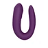 Kép 3/19 - Satisfyer Double Joy - okos, akkus, vízálló párvibrátor (lila) - 2