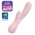 Kép 7/11 - Satisfyer Mono Flex - okos, akkus, vízálló vibrátor (halvány pink) - 4