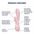 Kép 11/11 - Satisfyer Mono Flex - okos, akkus, vízálló vibrátor (halvány pink) - 6